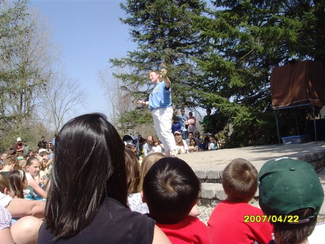 驯鸟表演